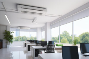 office mini-split heating system